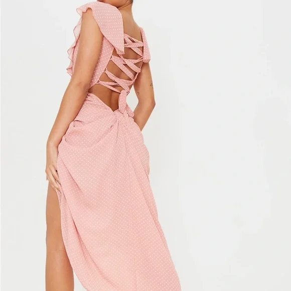 chinese dress ladies Dinah Lace and Satin Maxi Dress main image 1